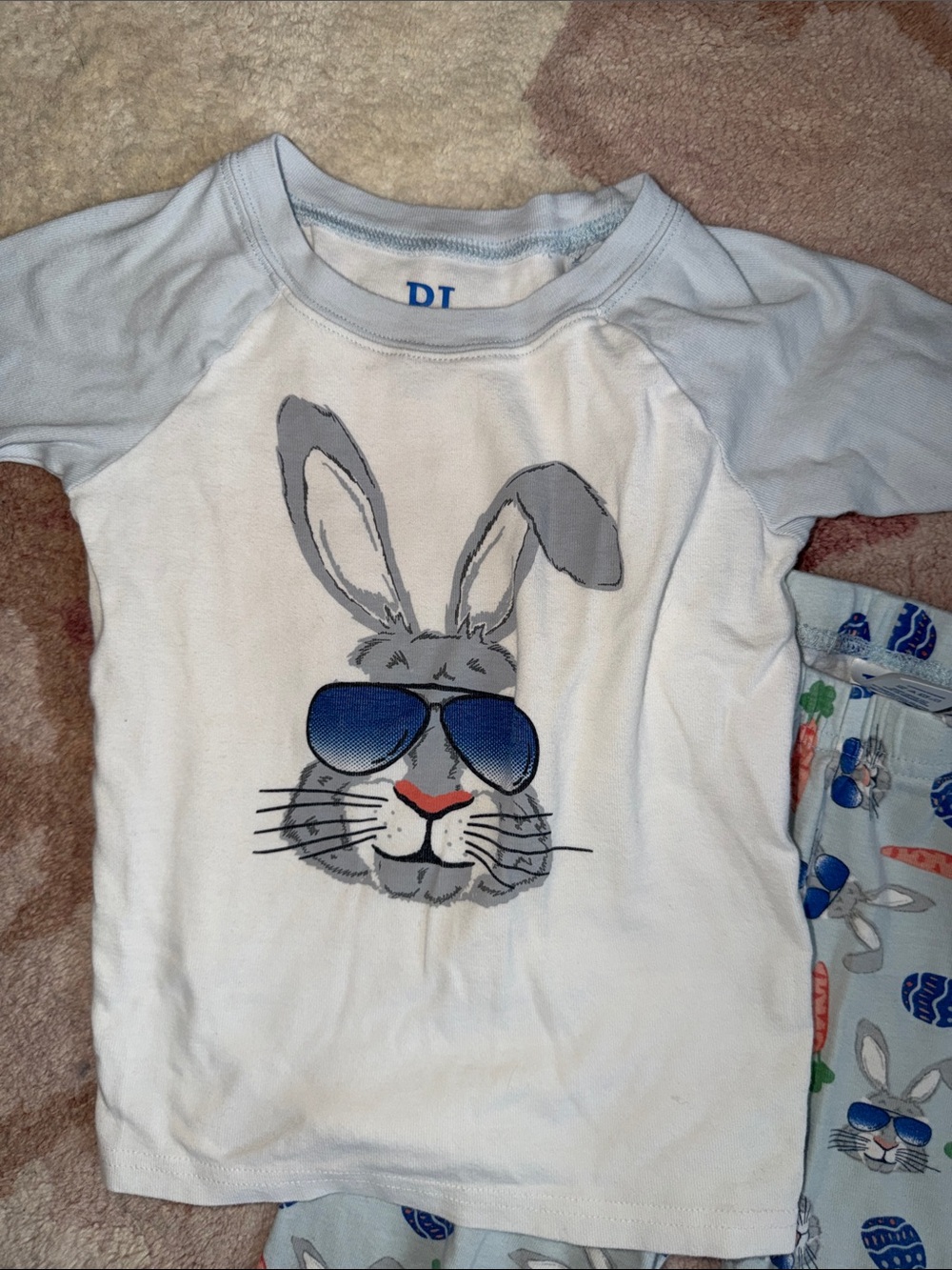 The Children's Place Light Blue Bunny Sunglasses Pajama Set - Picture 2 of 8